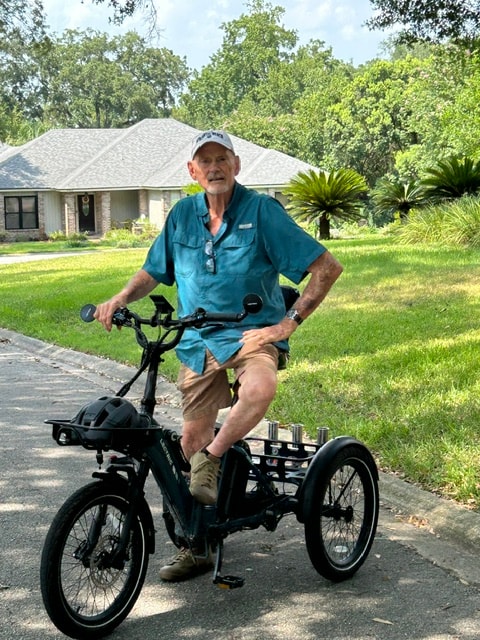 The author — an active senior outdoors